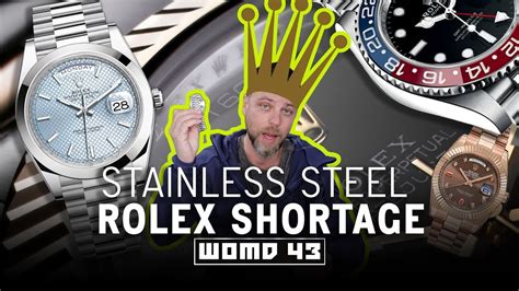 rolex steel shortage|hardest rolex to get.